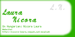 laura nicora business card